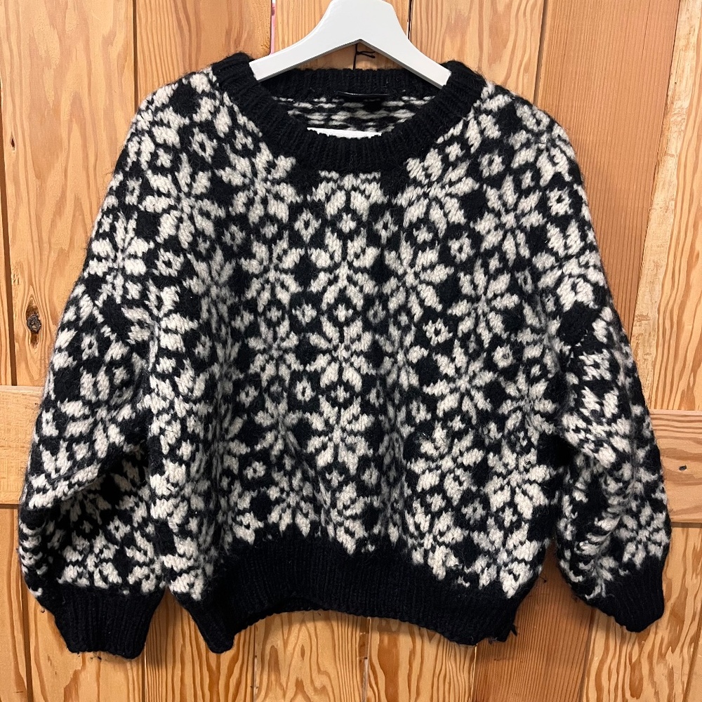 Vintage 100% Wool Hand knitted JANHARI Chunky Sweater